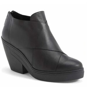 Eileen Fisher Criss Cross Black Bootie